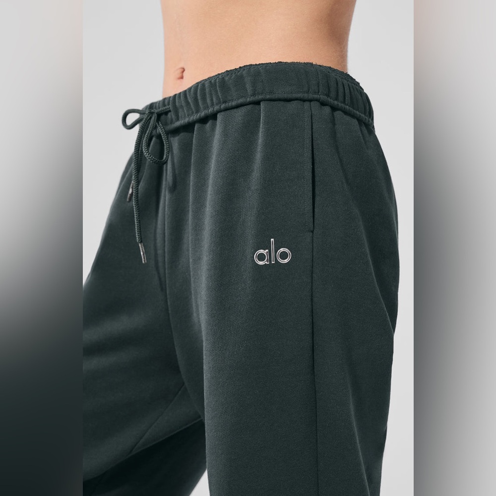 Alo Accolade Hoodie NWT Charcoal Green - Picture 2 of 3